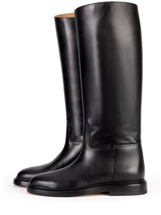 Legres: 20mm Leather riding boots - Black - women_0 | Luisa Via Roma