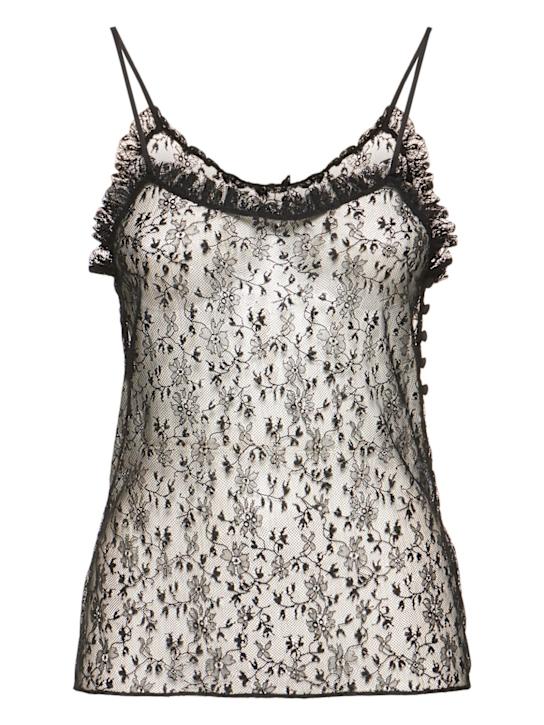 Chloé: Floral lace embroidered top - women_0 | Luisa Via Roma