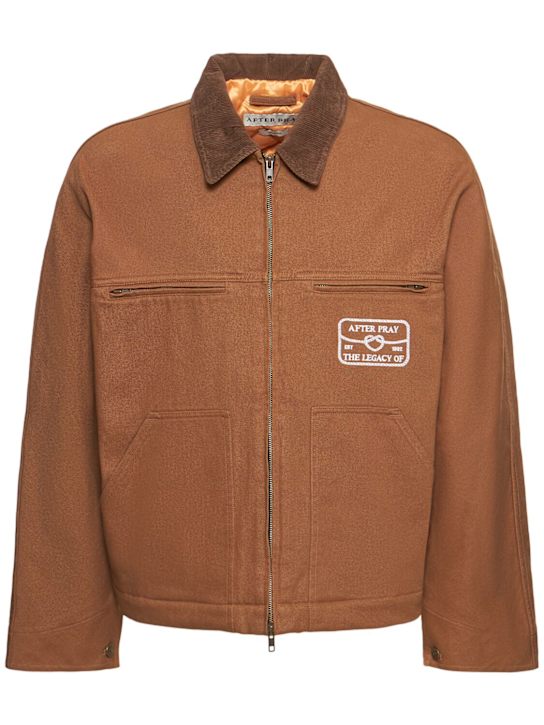 After Pray: Hunt washed work jacket - men_0 | Luisa Via Roma