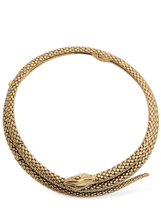 Chloé: Snake choker - Antique Gold - women_0 | Luisa Via Roma