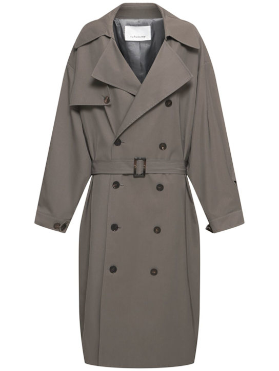 The Frankie Shop: Mavis oversize long trench coat - women_0 | Luisa Via Roma