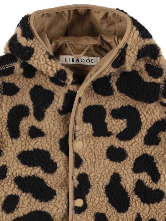 Liewood: Leo print recycled poly romper w/hood - kids-boys_1 | Luisa Via Roma