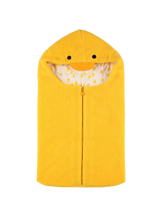 Stella McCartney Kids: Sacco a pelo in pile - Giallo - kids-girls_0 | Luisa Via Roma