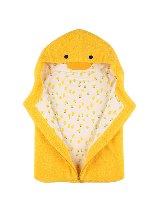 Stella McCartney Kids: Sacco a pelo in pile - Giallo - kids-girls_1 | Luisa Via Roma