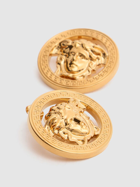 Versace: Medusa '95 stud earrings - Gold - women_1 | Luisa Via Roma