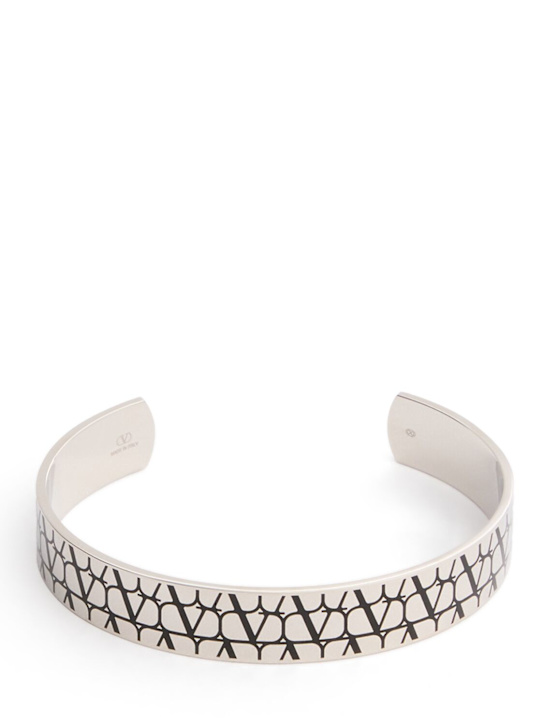 Valentino Garavani: Bracelet Toile Iconographe - Platine - men_0 | Luisa Via Roma