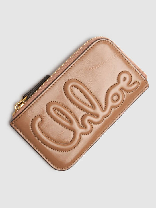 Chloé: C Chloe shiny leather wallet - women_1 | Luisa Via Roma