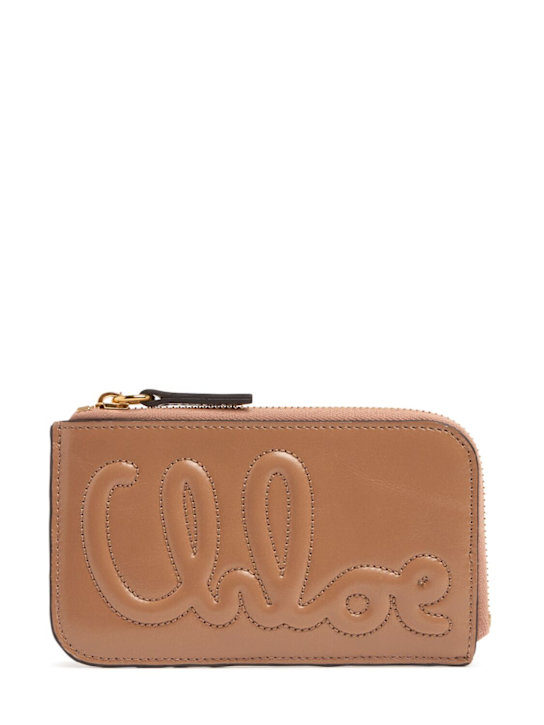 Chloé: C Chloe shiny leather wallet - women_0 | Luisa Via Roma