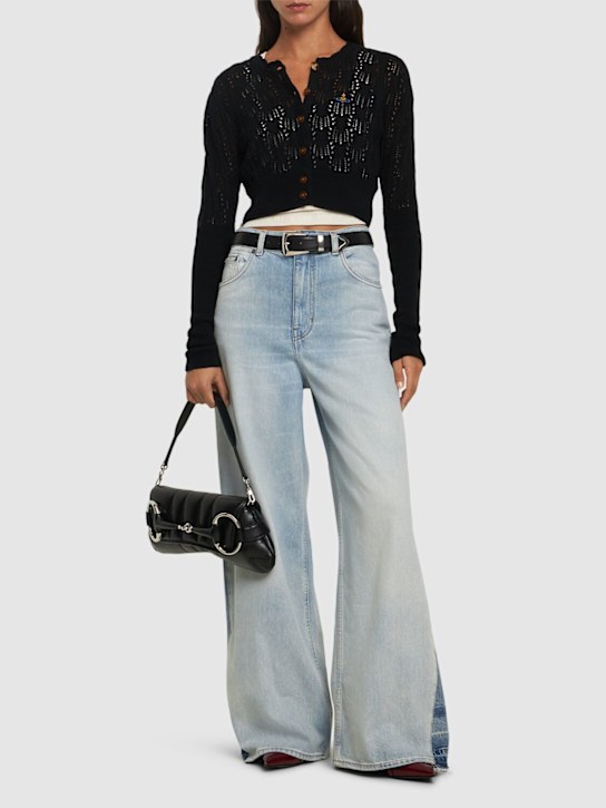 Vivienne Westwood: Samantha openwork knit crop cardigan - women_1 | Luisa Via Roma