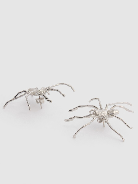 Y/PROJECT: Spider stud earrings - Shiny Silver - women_1 | Luisa Via Roma