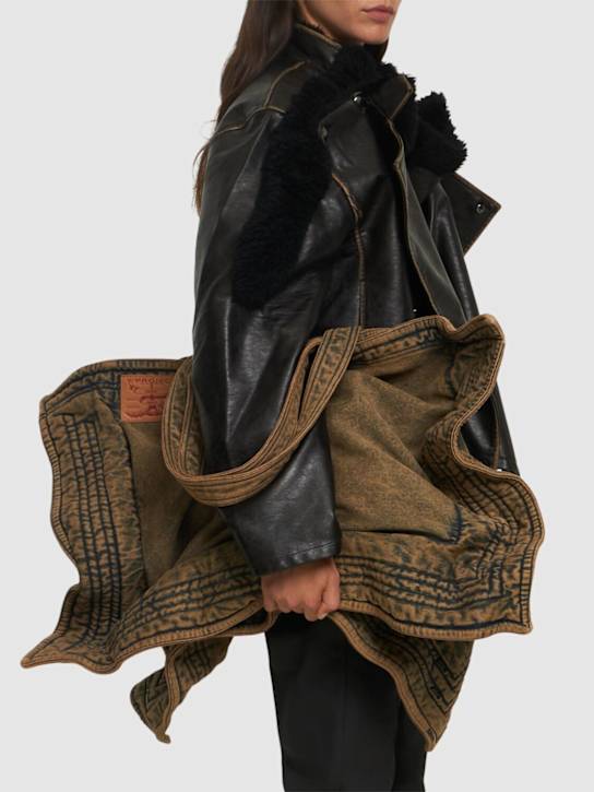 Y/PROJECT: Maxi Wire Cabas canvas tote bag - women_1 | Luisa Via Roma