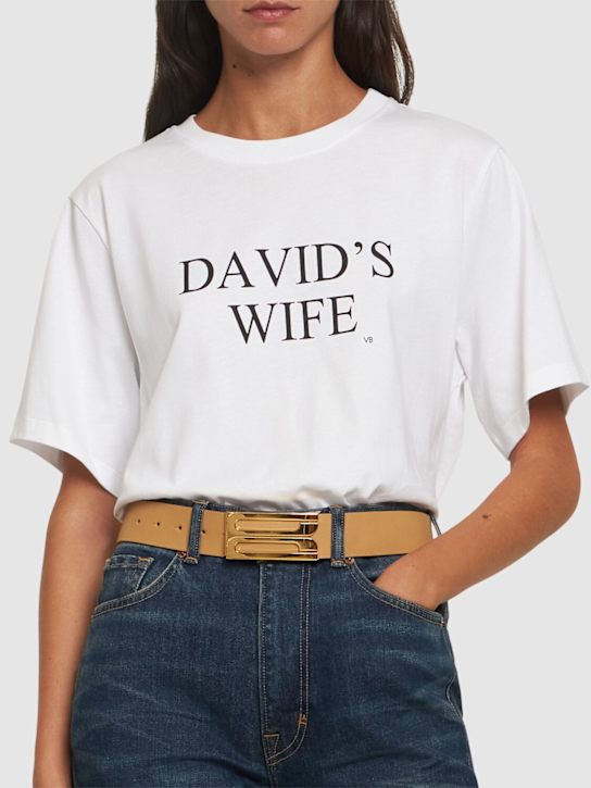 Victoria Beckham: Jumbo Frame スムースレザーベルト - women_1 | Luisa Via Roma