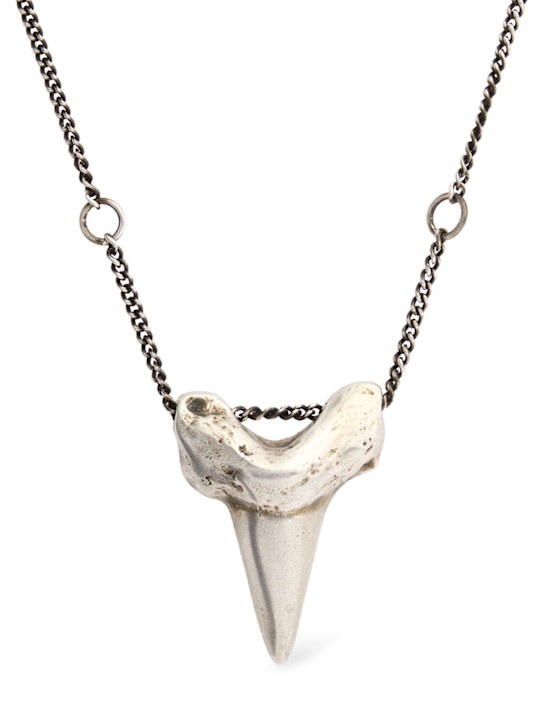 Ann Demeulemeester: Dima necklace shark tooth pendant - men_0 | Luisa Via Roma