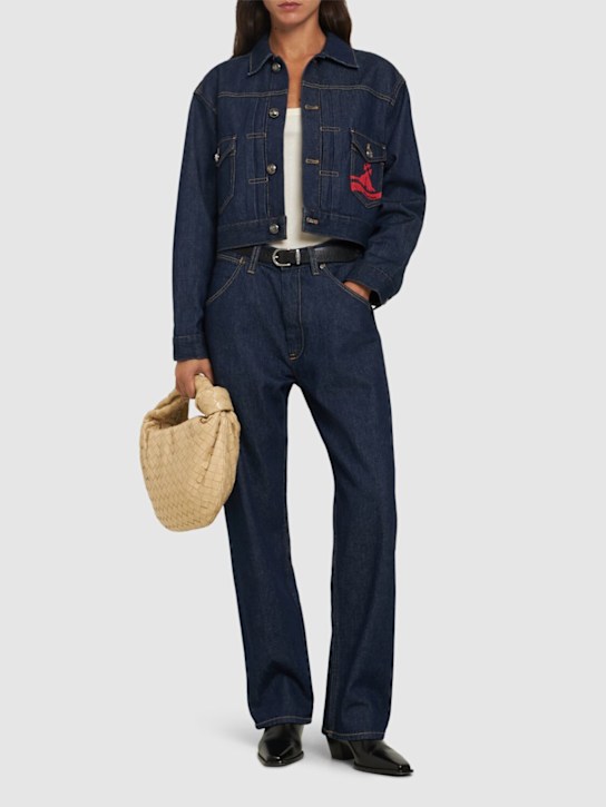 Vivienne Westwood: Ranch mid rise straight jeans - women_1 | Luisa Via Roma