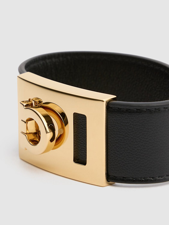 Ferragamo: Big Hug leather bracelet - women_1 | Luisa Via Roma