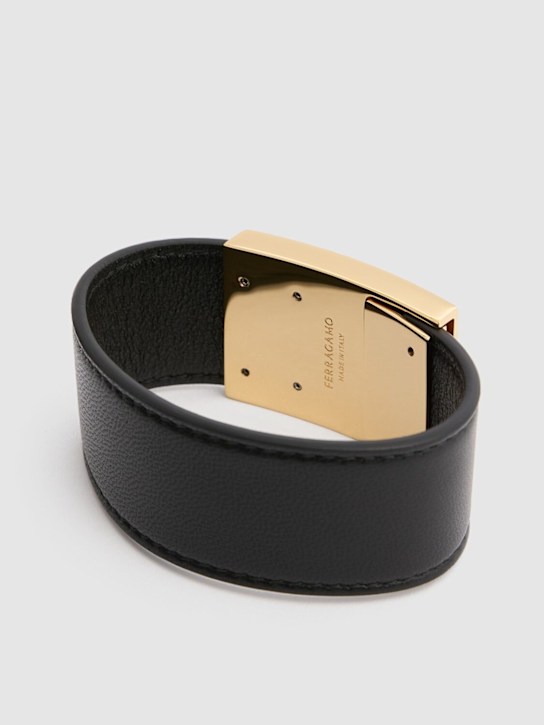 Ferragamo: Big Hug leather bracelet - women_2 | Luisa Via Roma
