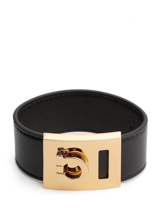 Ferragamo: Big Hug leather bracelet - women_0 | Luisa Via Roma