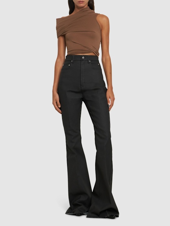 Rick Owens: Lola短袖围裹式短款上衣 - women_1 | Luisa Via Roma