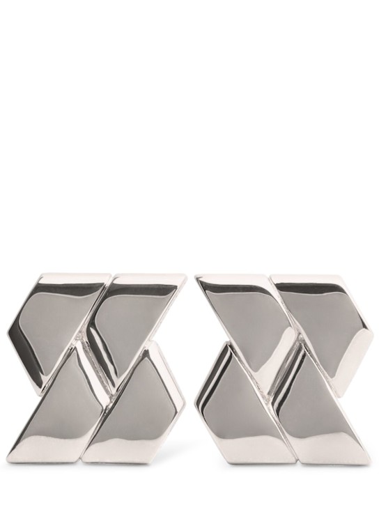 Versace: Bind clip-on earrings - women_0 | Luisa Via Roma