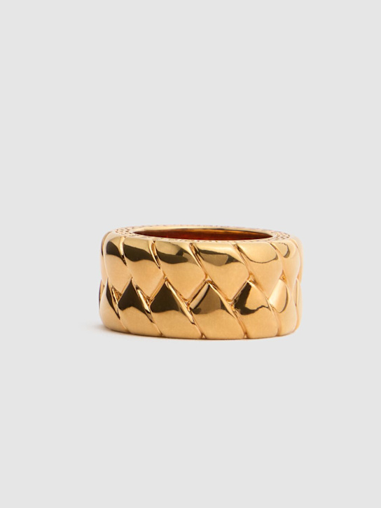 Versace: Bind chunky ring - Gold - women_1 | Luisa Via Roma