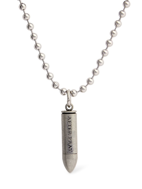 After Pray: Western bullet necklace - Silver - men_0 | Luisa Via Roma