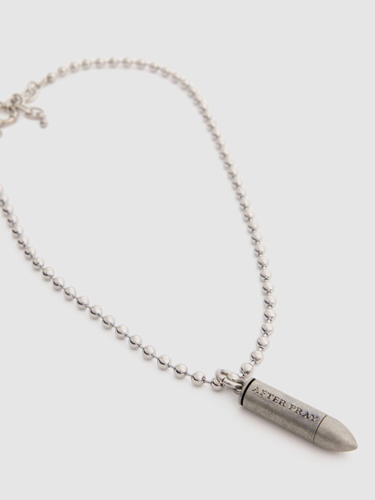 After Pray: Western bullet necklace - Silver - men_1 | Luisa Via Roma