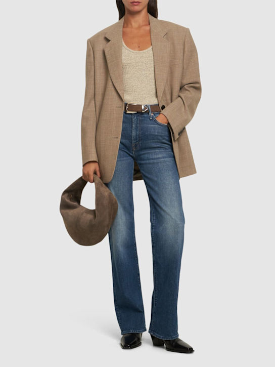 Mother: The Kick It denim straight jeans - women_1 | Luisa Via Roma
