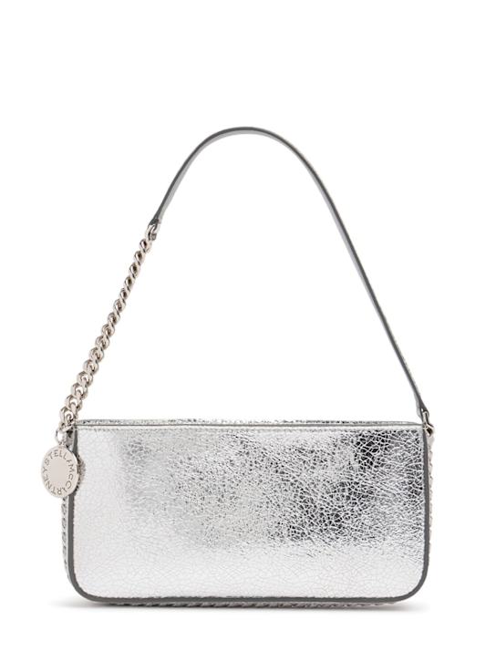 Stella McCartney: Crackled metallic shoulder bag - women_0 | Luisa Via Roma