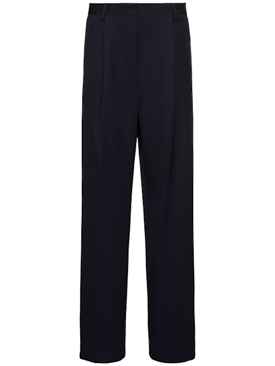 Dries Van Noten: Porter wool straight pants - women_0 | Luisa Via Roma