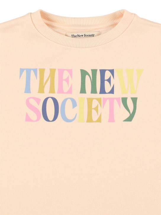 The New Society: コットンブレンドスウェットシャツ - kids-girls_1 | Luisa Via Roma