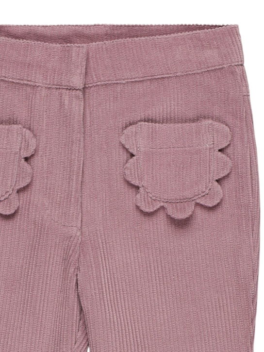 Emile & Ida: Pantaloni in cotone millerighe - Viola Chiaro - kids-girls_1 | Luisa Via Roma