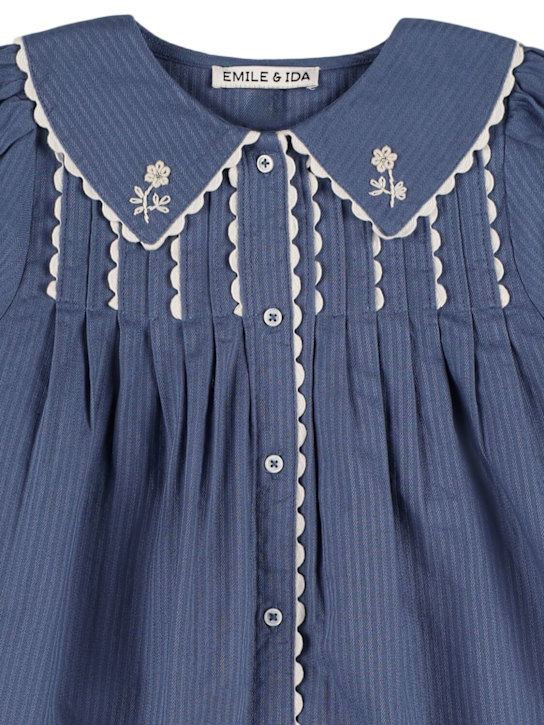 Emile & Ida: コットンシャンブレーワンピース - kids-girls_1 | Luisa Via Roma