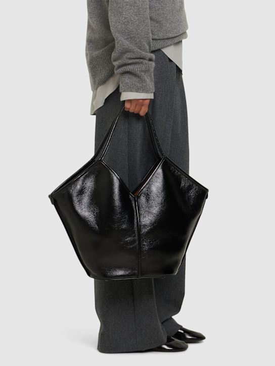 Hereu: Calella distressed leather tote bag - Black - women_1 | Luisa Via Roma