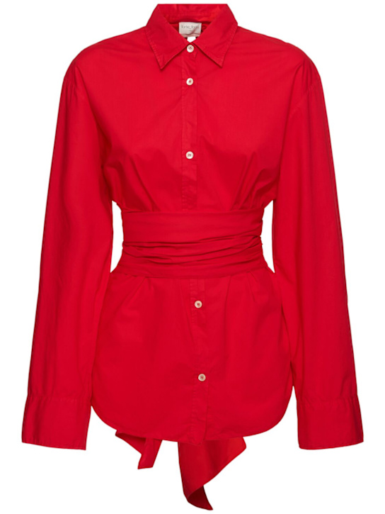 Forte_forte: ポプリンロングシャツ - women_0 | Luisa Via Roma