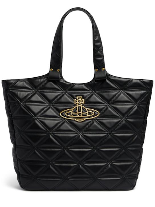 Vivienne Westwood: Talitha quilted soft leather tote bag - women_0 | Luisa Via Roma