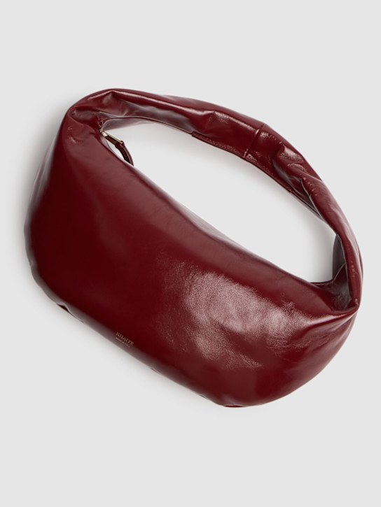 Khaite: Bolso mediano Olivia de charol - Oxblood - women_1 | Luisa Via Roma