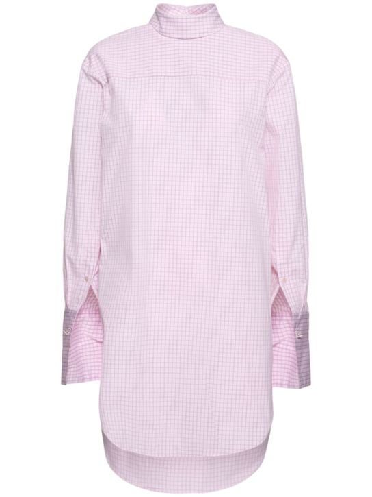 Dries Van Noten: Corso oversized poplin long shirt - women_0 | Luisa Via Roma