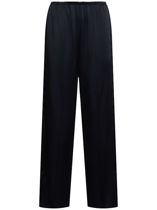 Forte_forte: Envers satin straight pants - women_0 | Luisa Via Roma