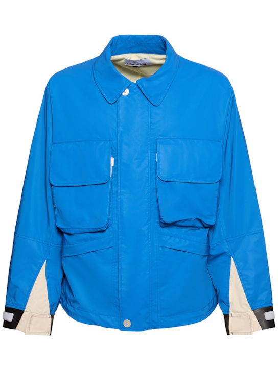 Stone Island: Casual jacket - Bright Blue - men_0 | Luisa Via Roma