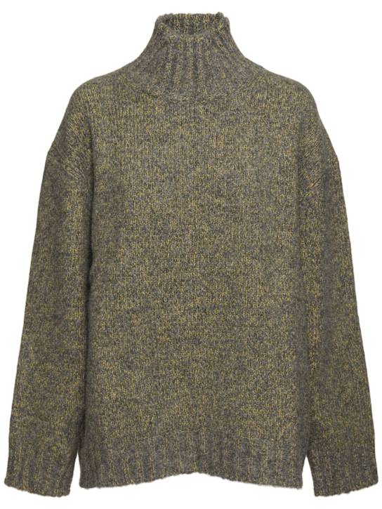 Jil Sander: Alpaca blend knit turtleneck sweater - women_0 | Luisa Via Roma