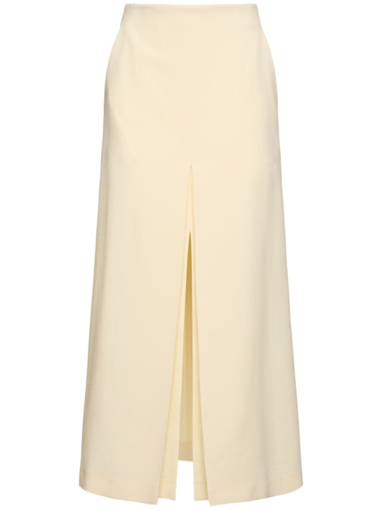 Auralee: Wool blend long skirt - women_0 | Luisa Via Roma