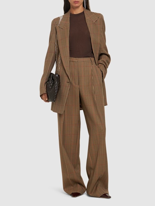 Dries Van Noten: Porter wool straight pants - women_1 | Luisa Via Roma