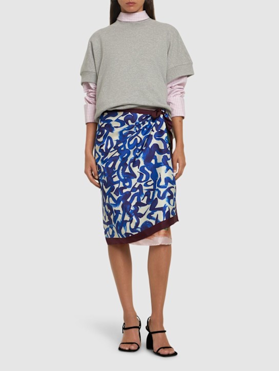 Dries Van Noten: Scarfy シルクスカート - women_1 | Luisa Via Roma
