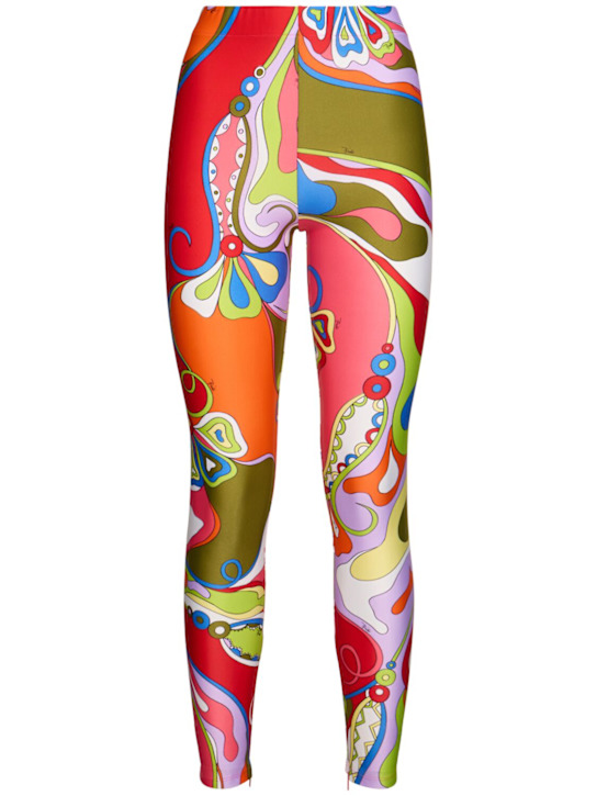 Pucci: Printed lycra leggings - women_0 | Luisa Via Roma