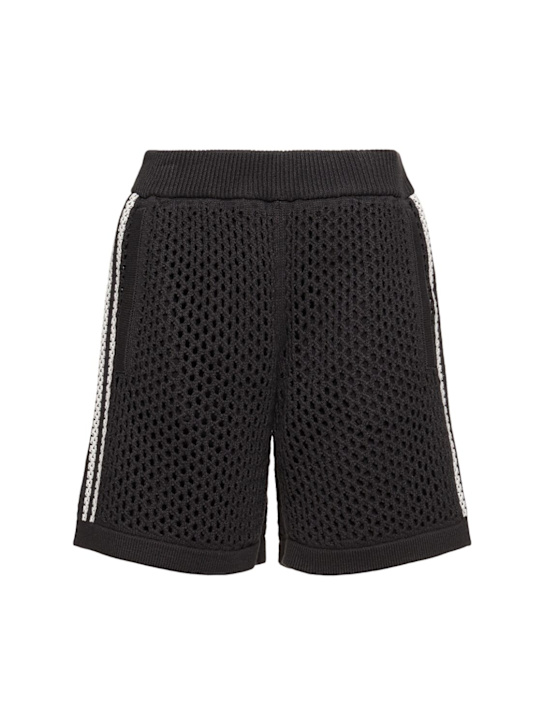 adidas Originals: Clot C open knit shorts - women_0 | Luisa Via Roma