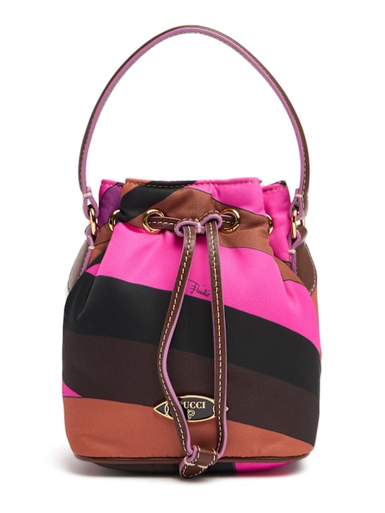 Pucci: Small nylon drawstring basket bag - women_0 | Luisa Via Roma