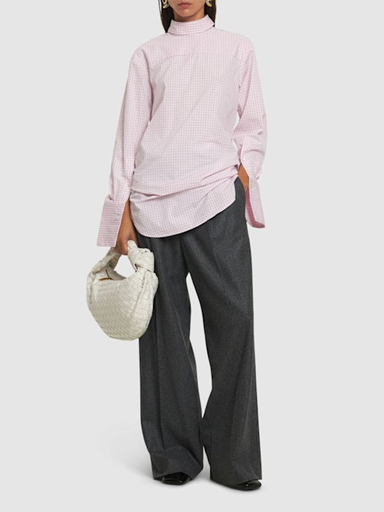 Dries Van Noten: Corso oversized poplin long shirt - women_1 | Luisa Via Roma