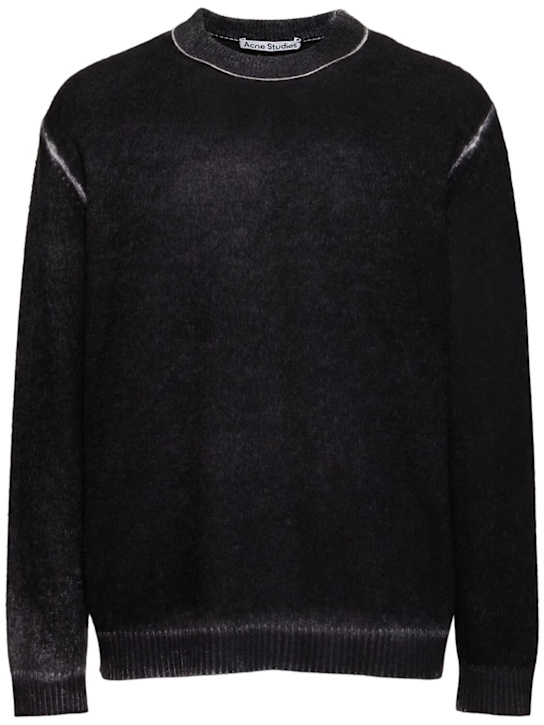 Acne Studios: Karpo vintage wool blend sweater - men_0 | Luisa Via Roma