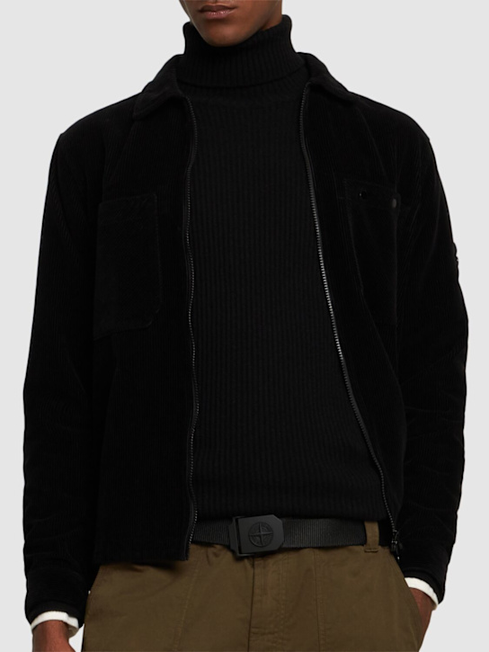 Stone Island: Ceinture avec logo - men_1 | Luisa Via Roma