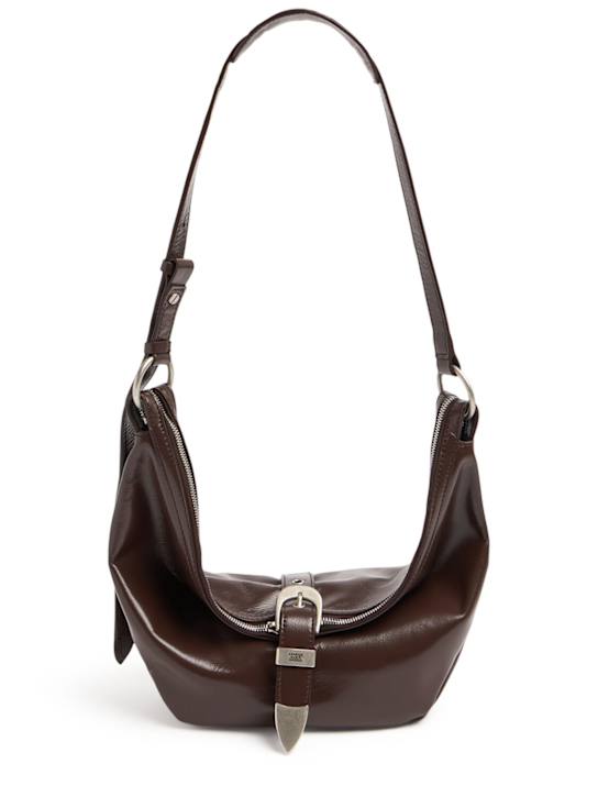 MARGESHERWOOD: Medium Belted leather hobo bag - women_0 | Luisa Via Roma